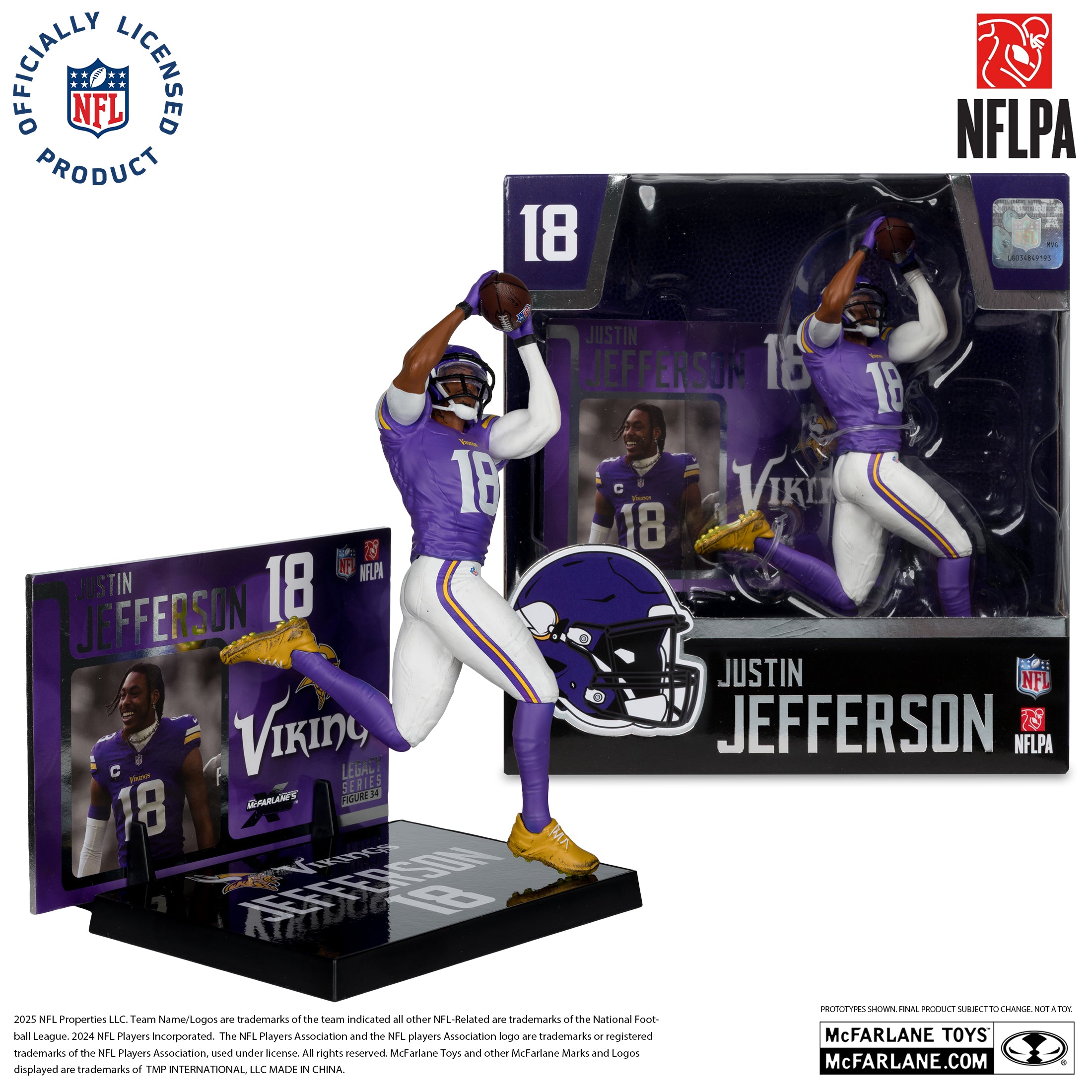 Justin Jefferson (Minnesota Vikings) NFL 7in Posed Figure McFarlane’s SportsPicks