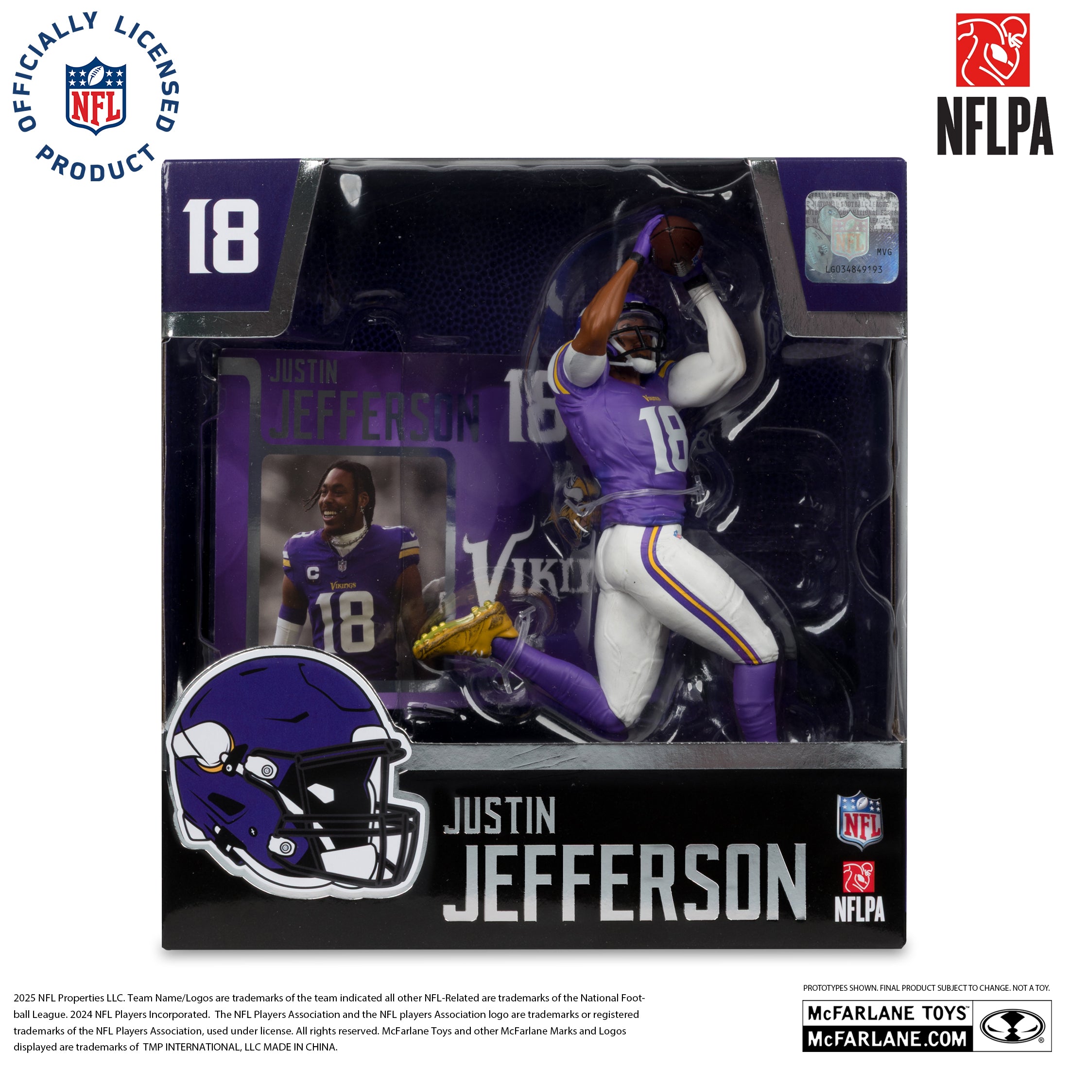 Justin Jefferson (Minnesota Vikings) NFL 7in Posed Figure McFarlane’s SportsPicks