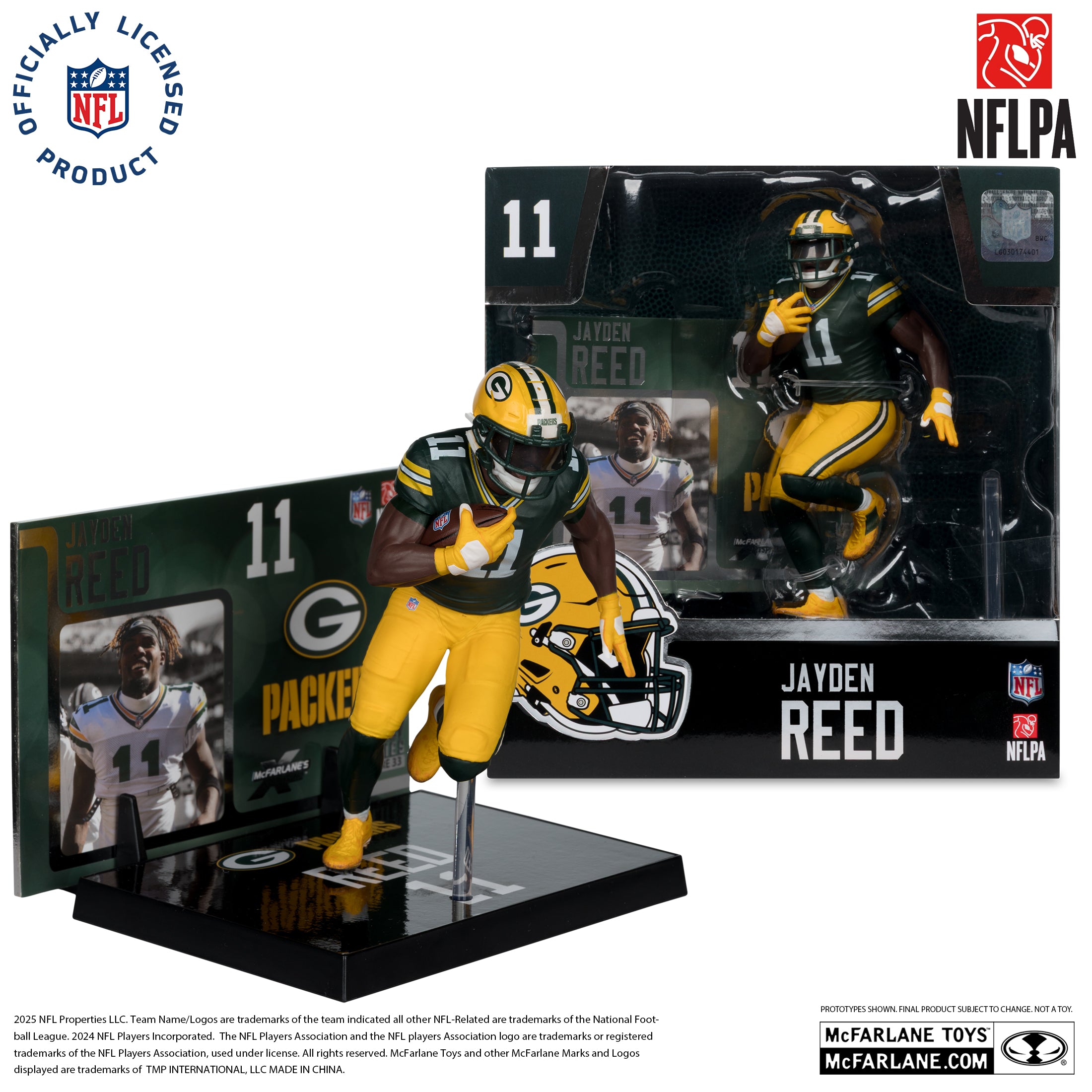 Jayden Reed (Green Bay Packers) NFL 7in Posed Figure McFarlane's