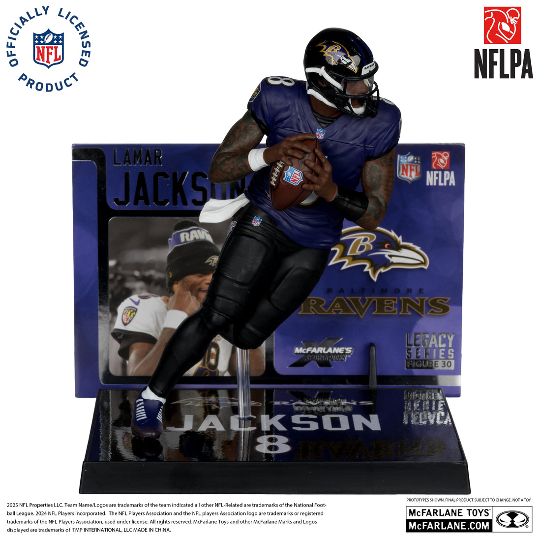 Lamar Jackson (Baltimore Ravens) (Alternate Jersey) NFL 7in Posed Figure McFarlane’s SportsPicks