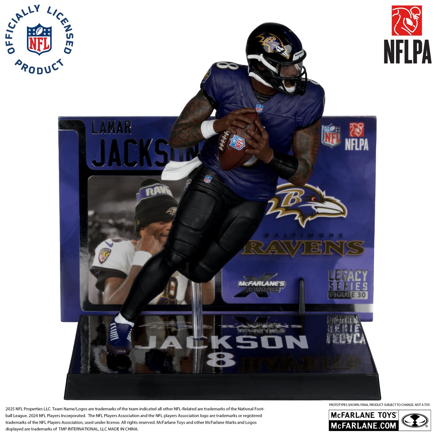 Lamar Jackson (Baltimore Ravens) (Alternate Jersey) NFL 7in Posed Figure McFarlane’s SportsPicks