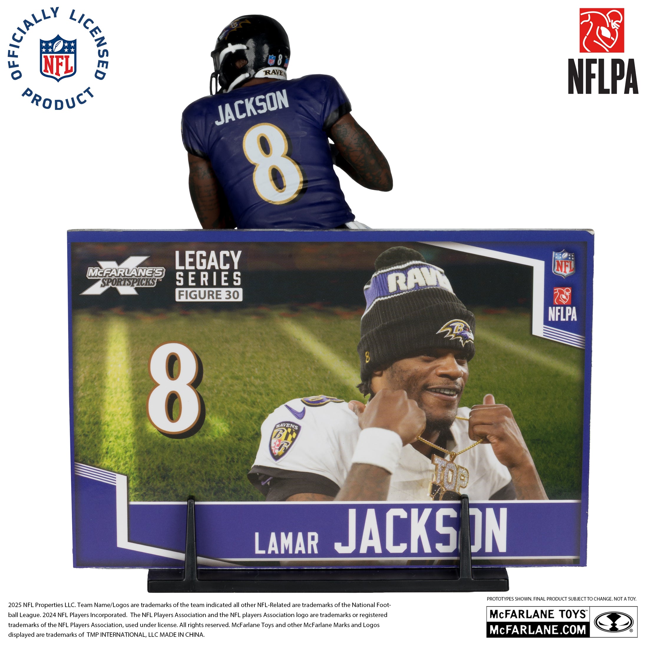 Lamar Jackson (Baltimore Ravens) (Alternate Jersey) NFL 7in Posed Figure McFarlane’s SportsPicks