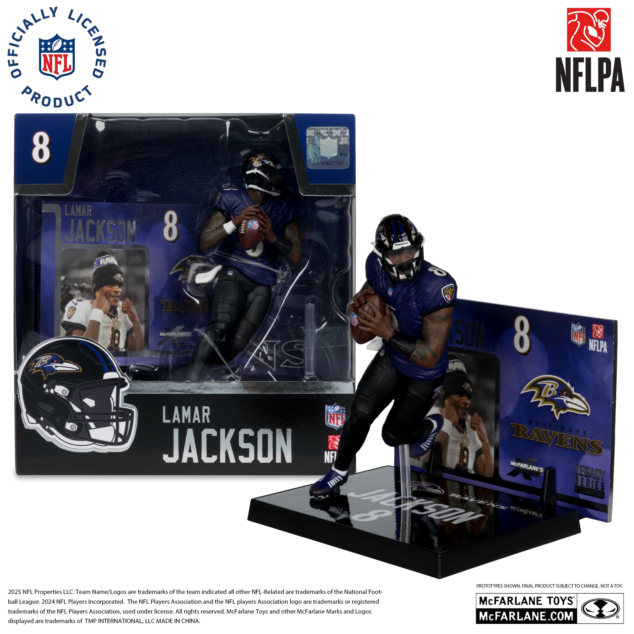 Lamar Jackson (Baltimore Ravens) (Alternate Jersey) NFL 7in Posed Figure McFarlane’s SportsPicks
