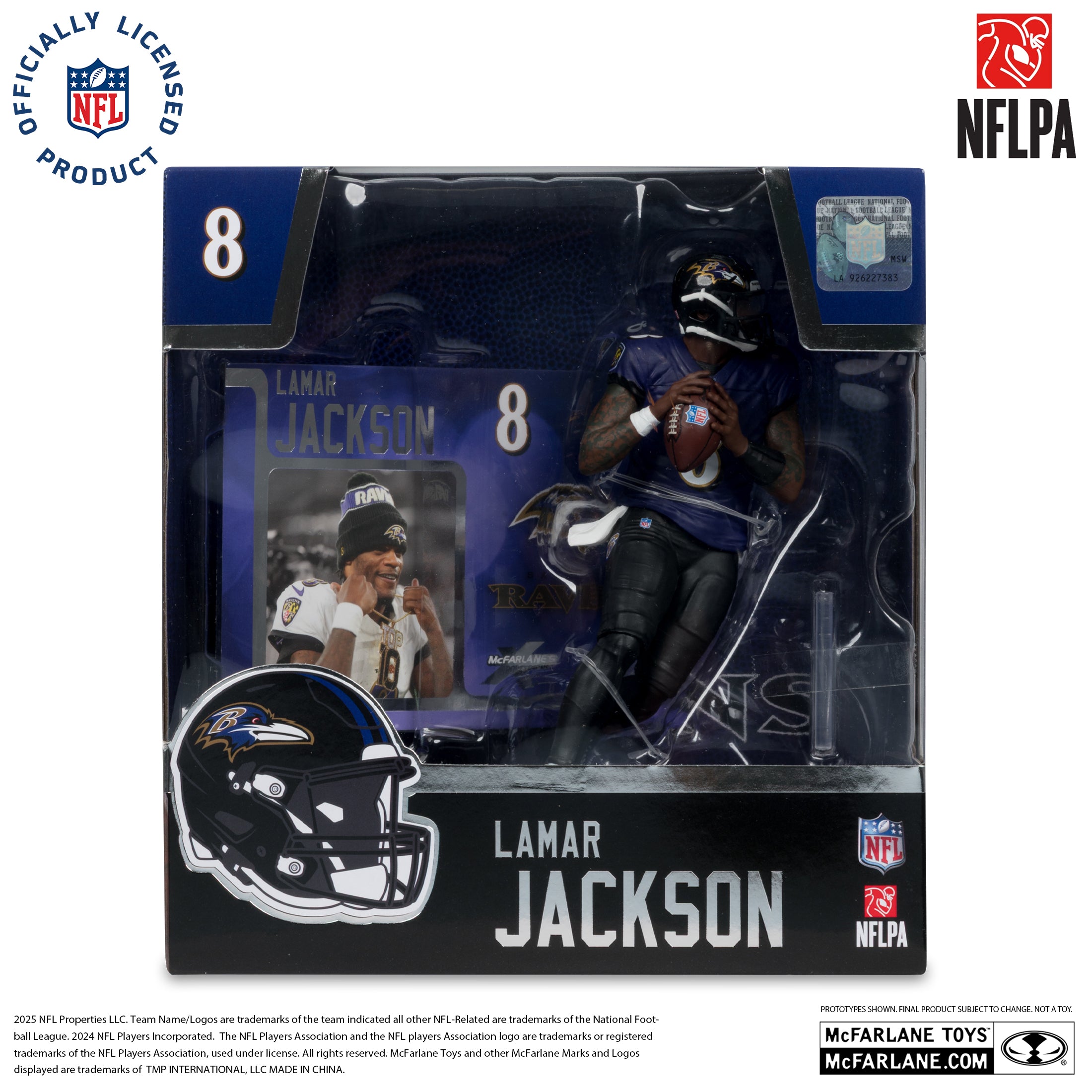 Lamar Jackson (Baltimore Ravens) (Alternate Jersey) NFL 7in Posed Figure McFarlane’s SportsPicks
