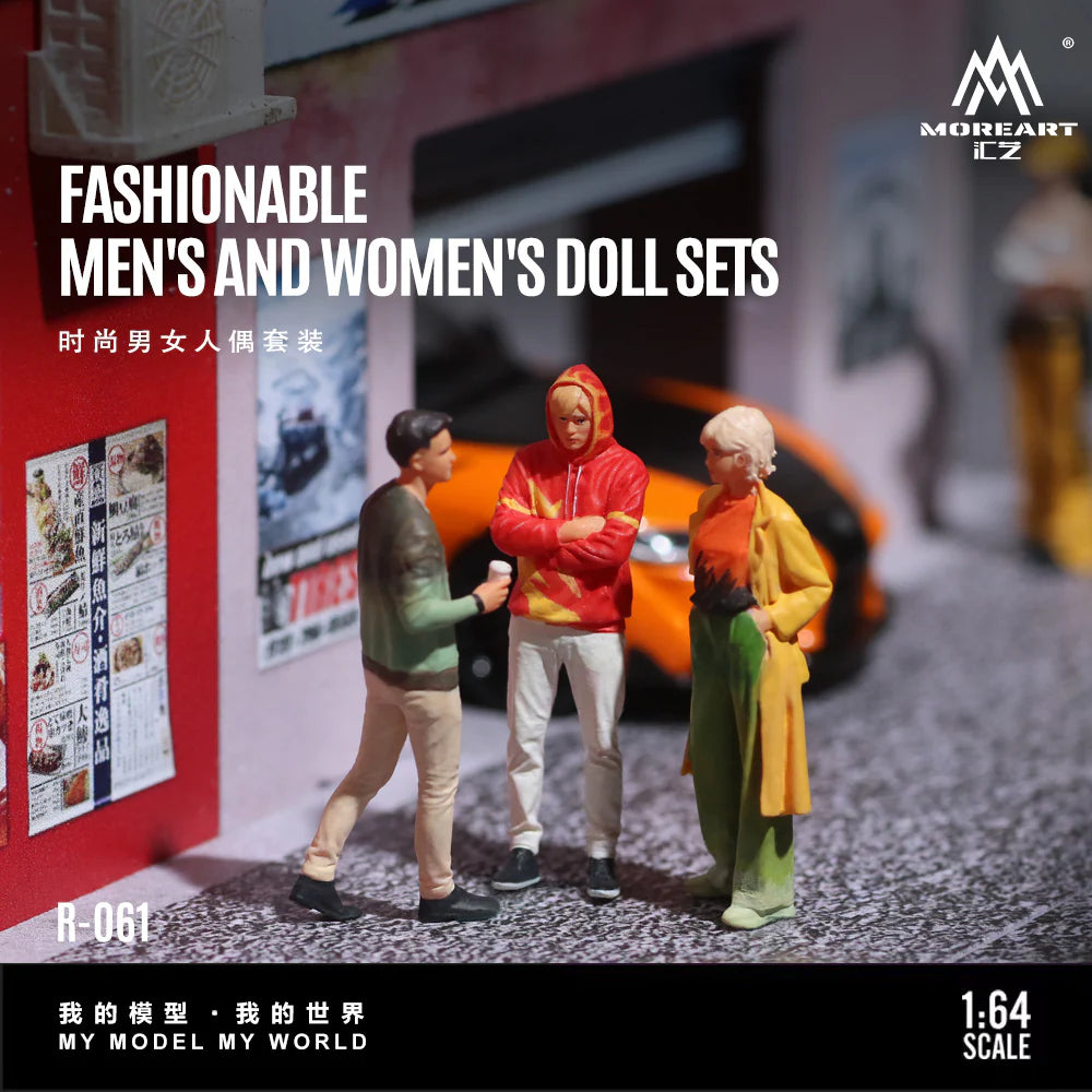 MoreArt 1:64 Diorama ensemble de figurines Fashionable Men’s and Women’s – MO223061