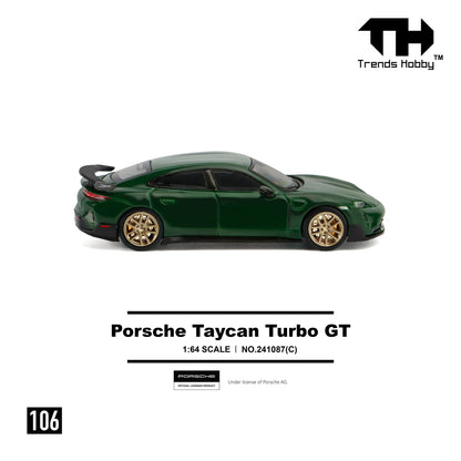 Porsche Taycan Turbo GT vert 1:64 - Trends Hobby - 241087C