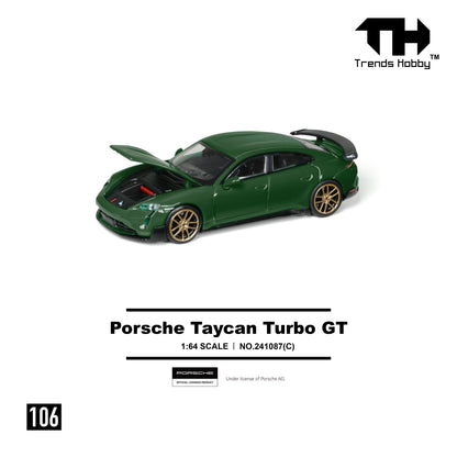 Porsche Taycan Turbo GT vert 1:64 - Trends Hobby - 241087C