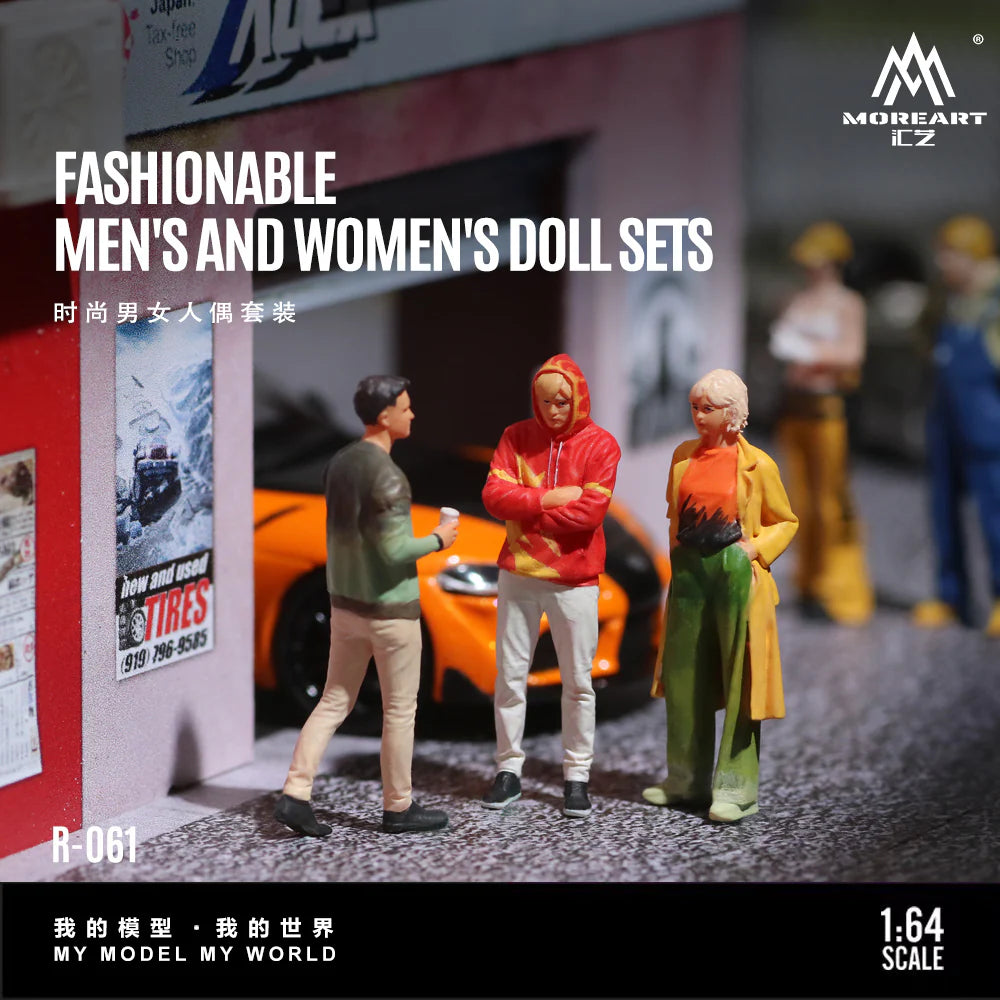 MoreArt 1:64 Diorama ensemble de figurines Fashionable Men’s and Women’s – MO223061