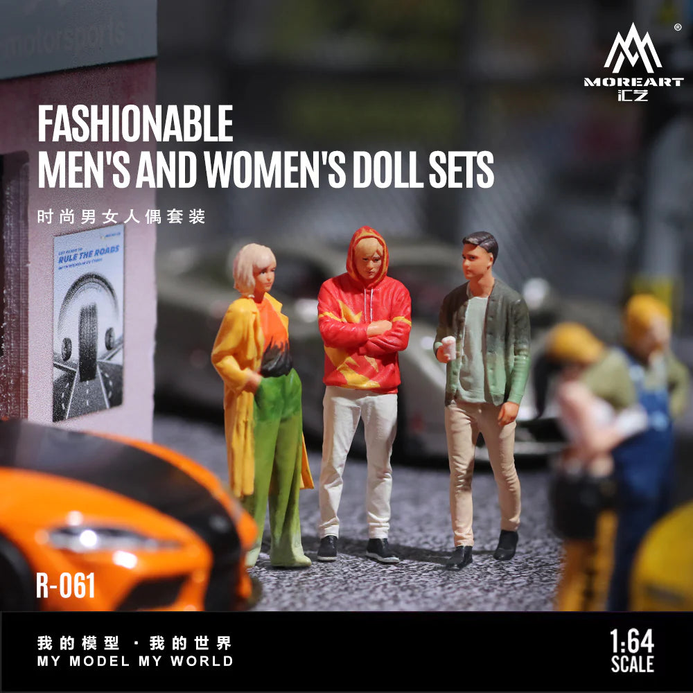MoreArt 1:64 Diorama ensemble de figurines Fashionable Men’s and Women’s – MO223061