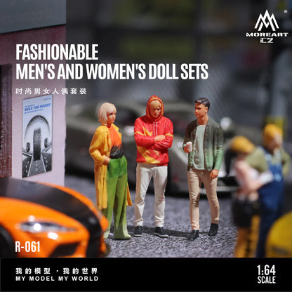 MoreArt 1:64 Diorama ensemble de figurines Fashionable Men’s and Women’s – MO223061