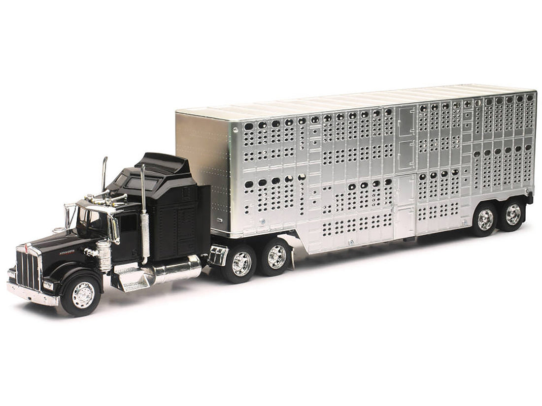 Tracteur Kenworth W900 avec remorque de transport de bétail "Pot Belly"