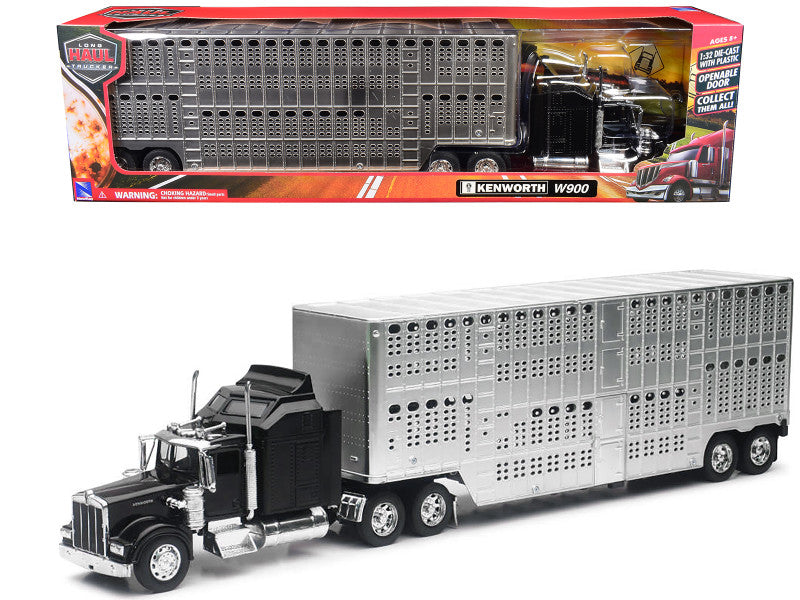 Tracteur Kenworth W900 avec remorque de transport de bétail "Pot Belly"