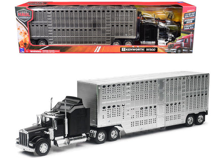 Tracteur Kenworth W900 avec remorque de transport de bétail "Pot Belly"