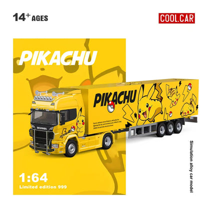 CoolCar 1/64 - Scania Container Truck- PIKACHU CC644025