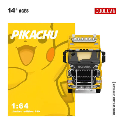 CoolCar 1/64 - Scania Container Truck- PIKACHU CC644025