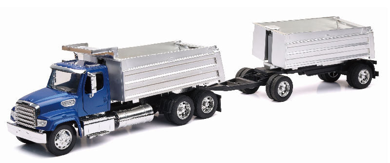 Freightliner 114SD Tandem Dump Truck with Dump Trailer
