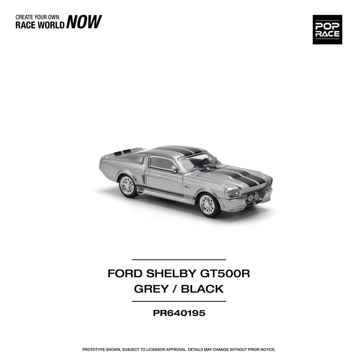 POPRACE-1967 SHELBY MUSTANG GT500 - GREY/BLACK (PR640195)