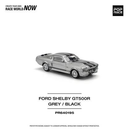 POPRACE-1967 SHELBY MUSTANG GT500 - GREY/BLACK (PR640195)