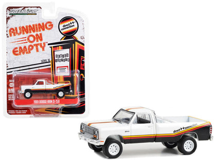 1981 Dodge Ram D-150 Pickup Truck White with Stripes "Mopar Direct Connection"
