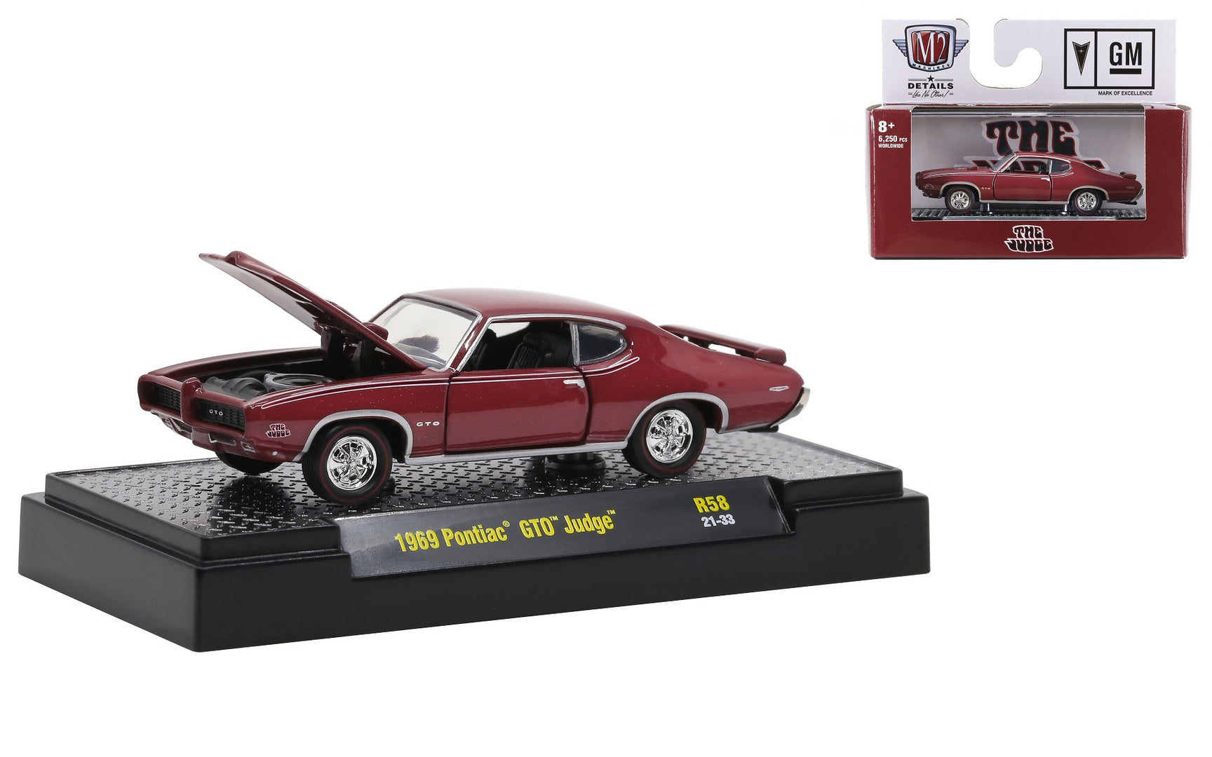 1969 Pontiac GTO Judge – M2 Machines Detroit Muscle Release 58 (32600-58A)