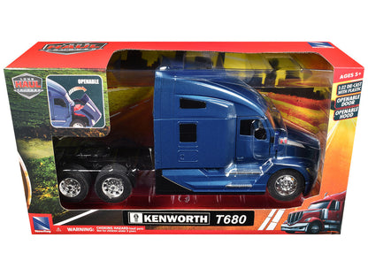 Kenworth T680 capot ouvrant – Bleu