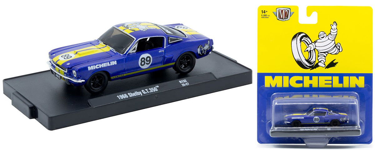 Michelin - Shelby GT 350 1966 bleue numéro 89 M2 machines auto-drivers release 132 (11228-132-D)