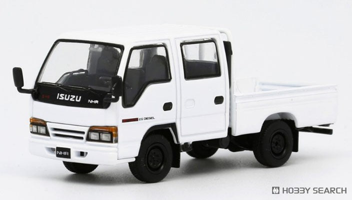 Model 1 1/64-Isuzu NHR 1987 White LHD with Canvas T66643