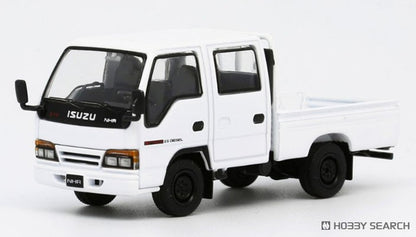 Model 1 1/64-Isuzu NHR 1987 White LHD with Canvas T66643