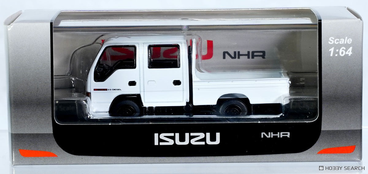 Model 1 1/64-Isuzu NHR 1987 White LHD with Canvas T66643
