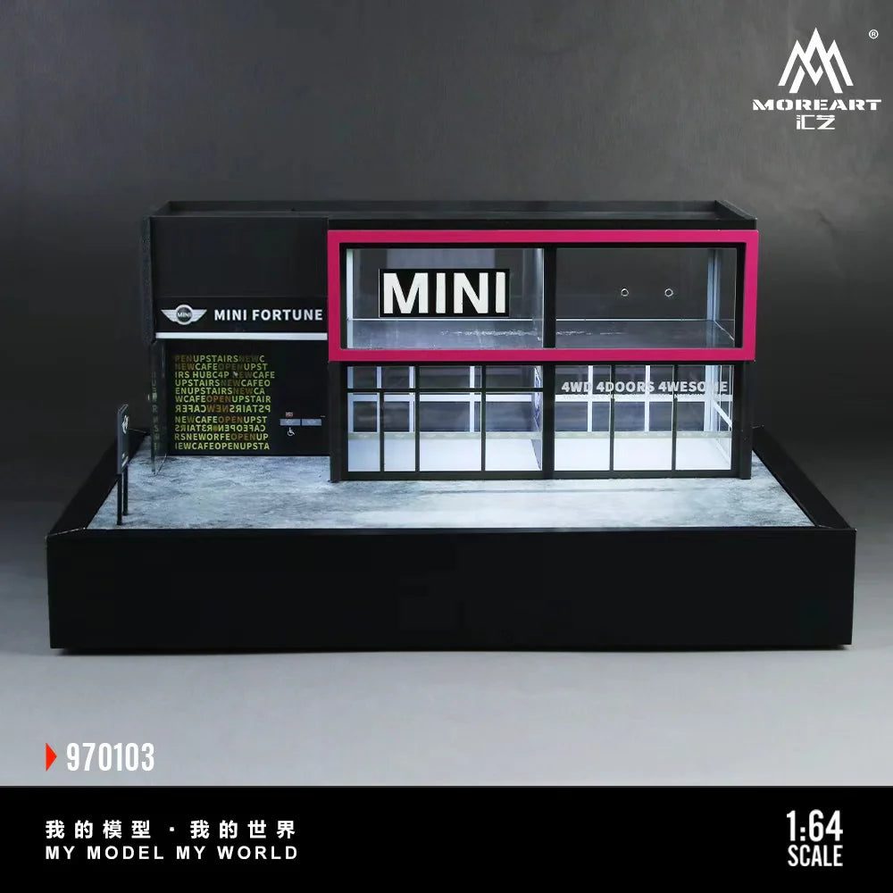 MoreArt Diorama 1:64- MINI CAR SHOWROOM MO970103
