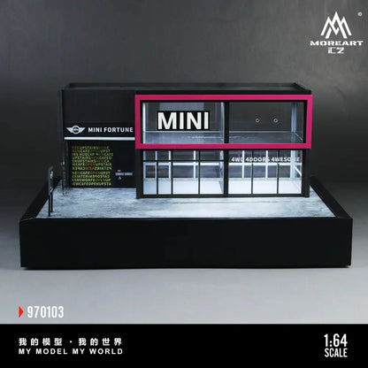 MoreArt Diorama 1:64- MINI CAR SHOWROOM MO970103
