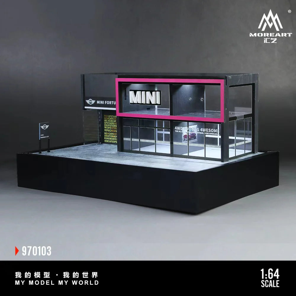 MoreArt Diorama 1:64- MINI CAR SHOWROOM MO970103