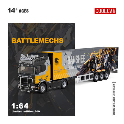 CoolCar 1/64 - Scania Container Truck- Unicorn Mecha Livery  CC644022
