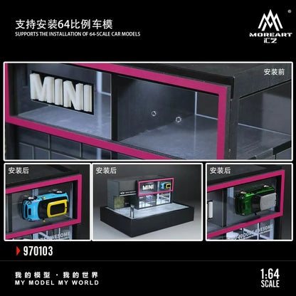 MoreArt Diorama 1:64- MINI CAR SHOWROOM MO970103