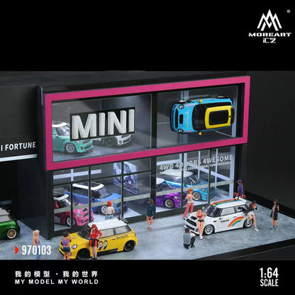 MoreArt Diorama 1:64- MINI CAR SHOWROOM MO970103