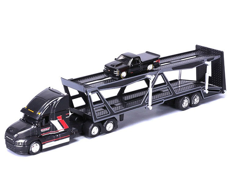 Maisto 1:64 Design Transporters Mack Transporter + 1993 Chevrolet 454 SS – Black – 11454BK