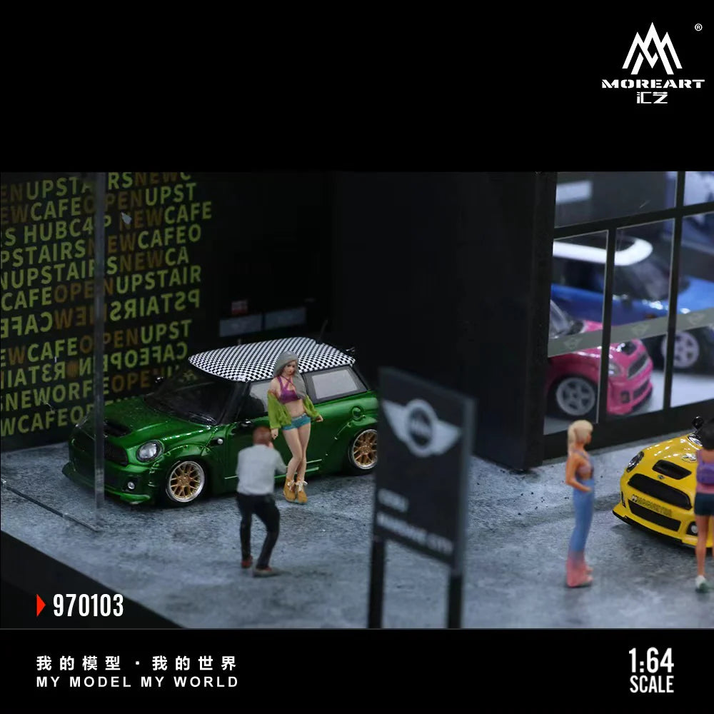 MoreArt Diorama 1:64- MINI CAR SHOWROOM MO970103