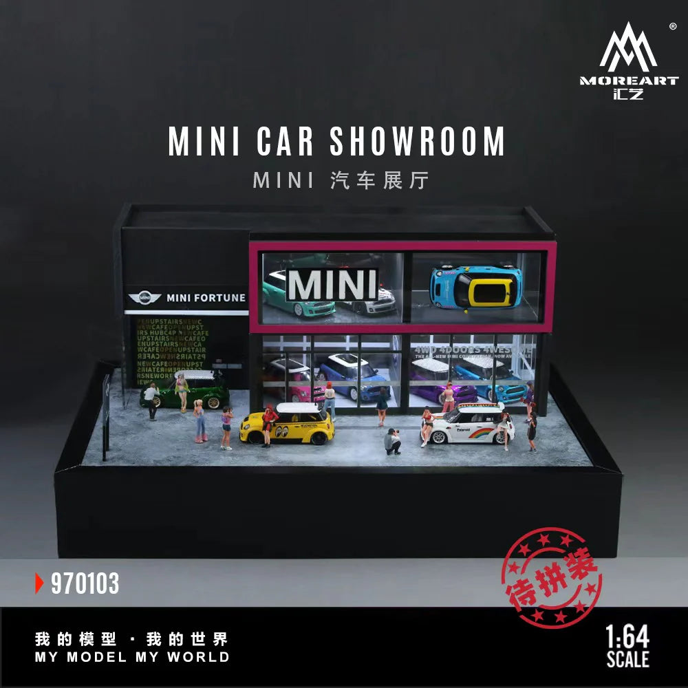 MoreArt Diorama 1:64- MINI CAR SHOWROOM MO970103