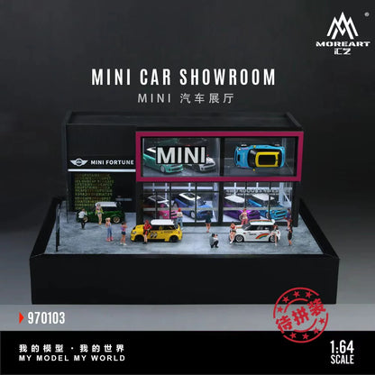 MoreArt Diorama 1:64- MINI CAR SHOWROOM MO970103