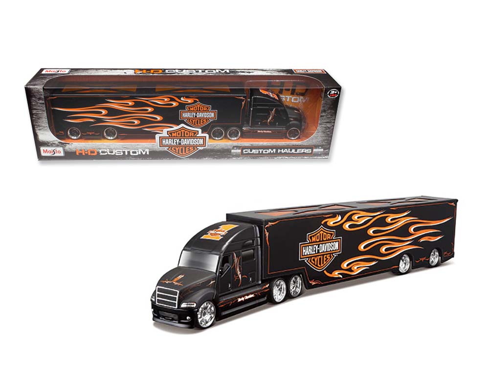 Harley-Davidson Custom Haulers with Flames