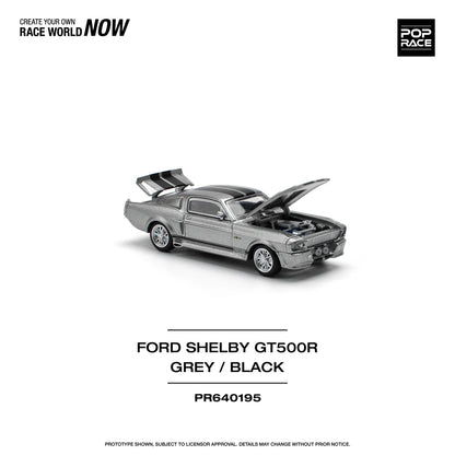 POPRACE-1967 SHELBY MUSTANG GT500 - GREY/BLACK (PR640195)