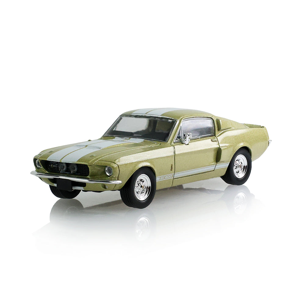 GreenLight 1:64 1967 Shelby GT-500 Fastback Lime Gold – The Mustang Stampede Series 2 – 125402-A