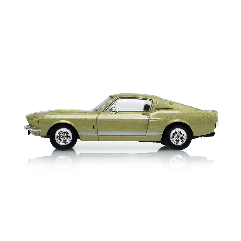 GreenLight 1:64 1967 Shelby GT-500 Fastback Lime Gold – The Mustang Stampede Series 2 – 125402-A
