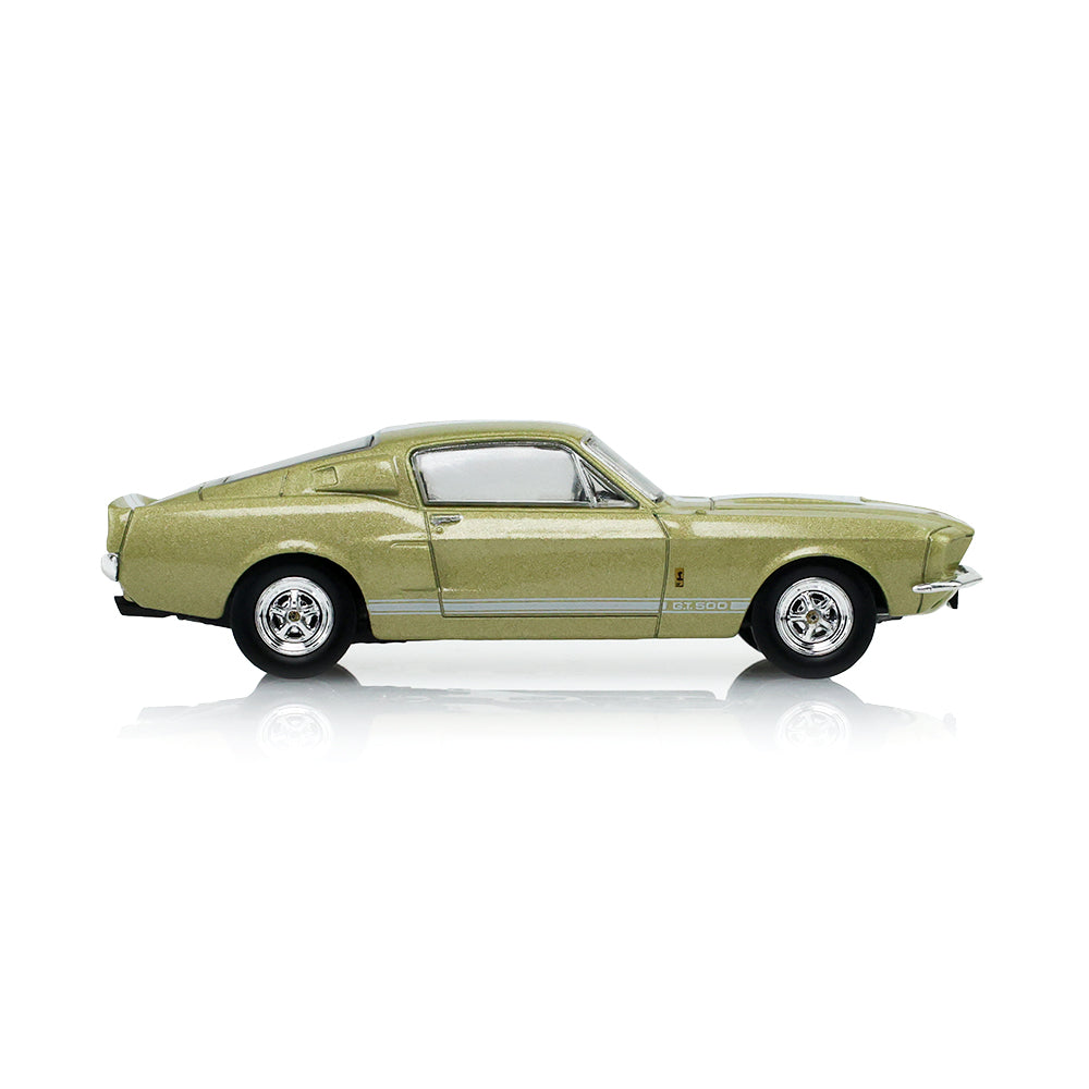 GreenLight 1:64 1967 Shelby GT-500 Fastback Lime Gold – The Mustang Stampede Series 2 – 125402-A