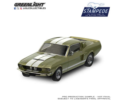 GreenLight 1:64 The Mustang Stampede Series 2 – 1967 Shelby GT-500 Fastback – Lime Gold – Limited Edition GL125402-A