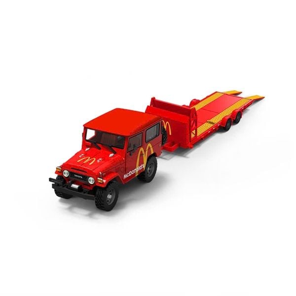 CoolCar 1:64- Toyota FJ40 &amp; Trailer McDonald&