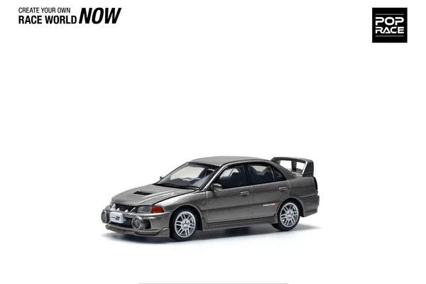 POPRACE 1/64, MITSUBISHI LANCER EVOLUTION IV DARK GREY, PR640327
