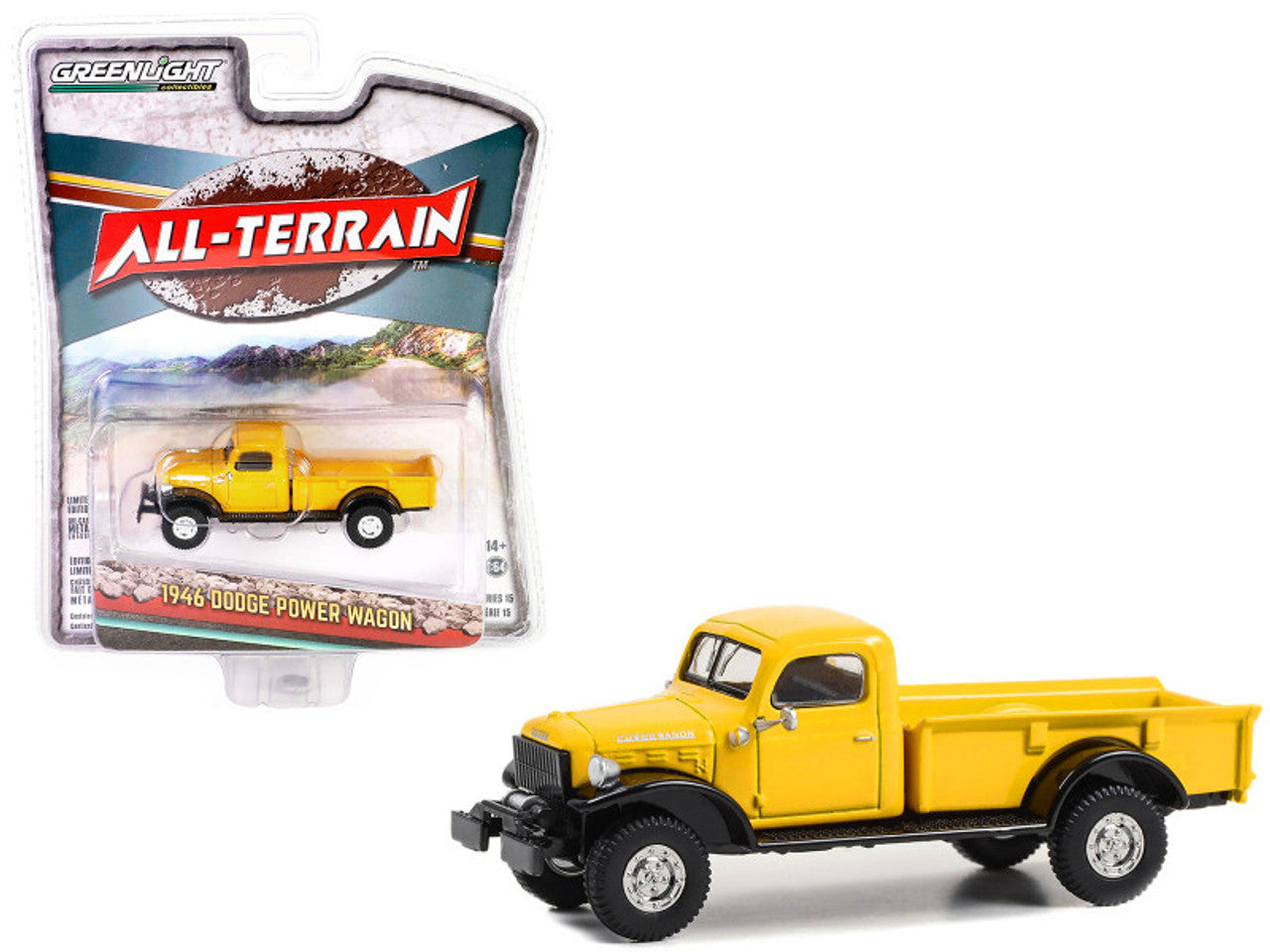 1946 Dodge Power Wagon Pickup Truck Construction Yellow and Black