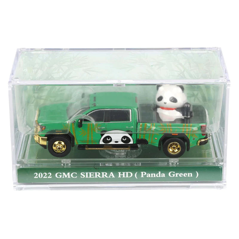 GreenLight Exclusive Edition 1:64 2022 GMC Sierra 3500 HD Denali Dually Beijing Panda GL1352003-A