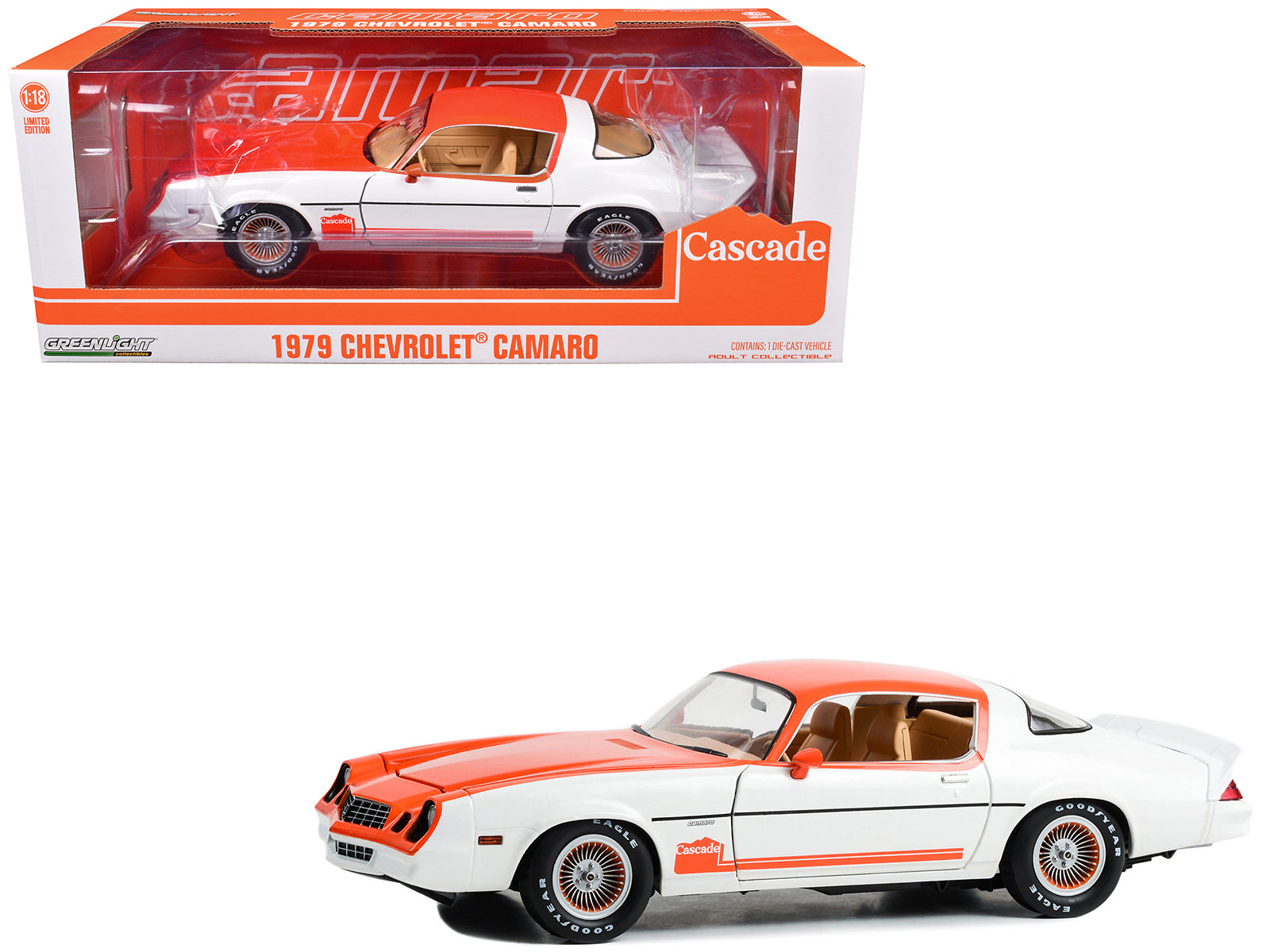 1979 Chevrolet Camaro Cascade Edition White and Orange "Oregon and Washington Limited Edition